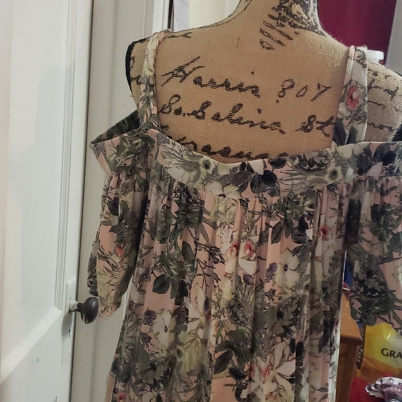 Long floral shirt, soft, light - Picture 4 of 6